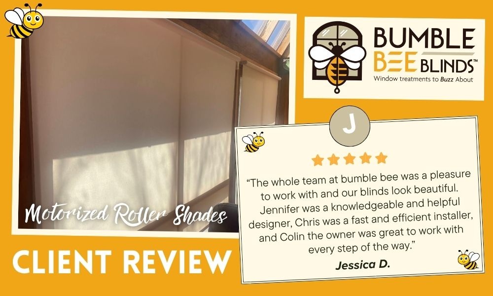 Client Review Motorized Roller Shades in Cos Cob CT